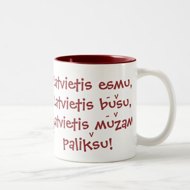 Latvian mug (Right)