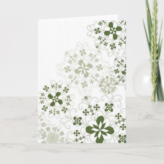 Latvian snowflakes holiday card (Front)