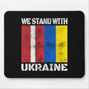 Latvian Support Ukrainian We Stand With Ukraine La Mouse Pad