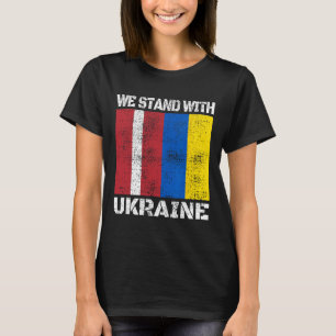Latvian Support Ukrainian We Stand With Ukraine La T-Shirt