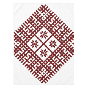 Latvian symbol motif design Auseklis Tablecloth
