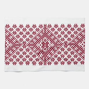 Latvian traditional continuous pattern cloth