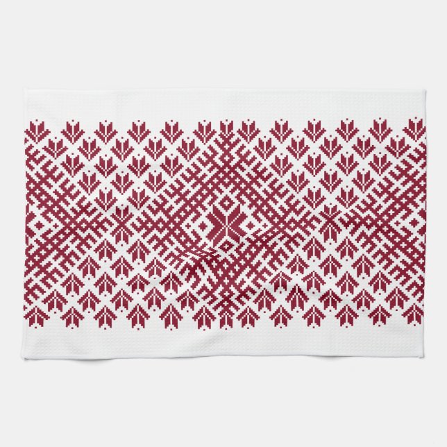 Latvian traditional continuous pattern cloth  (Horizontal)