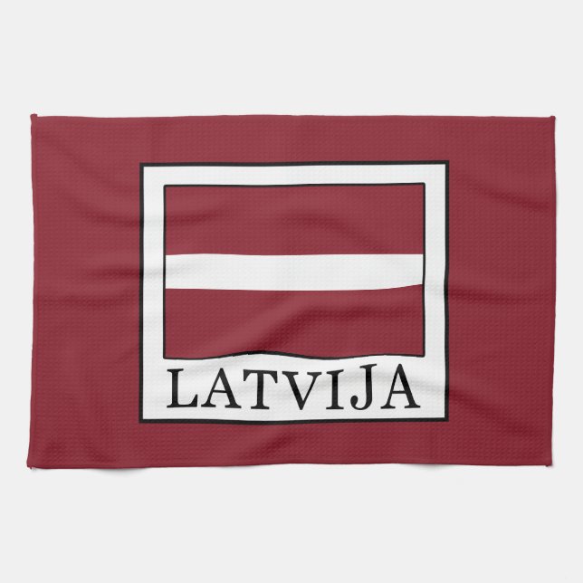 Latvija Kitchen Towel (Horizontal)