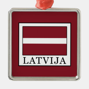 Latvija Metal Ornament