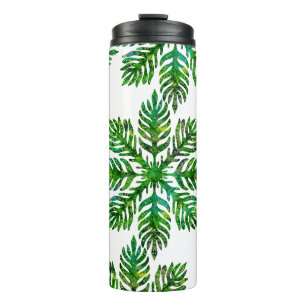 Lauae hawaiian quilt pattern thermal tumbler