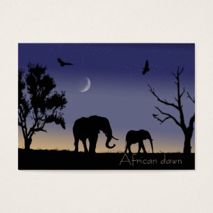 L'aube africaine - éléphants