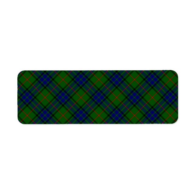 Lauder tartan bleu vert plaid (Devant)