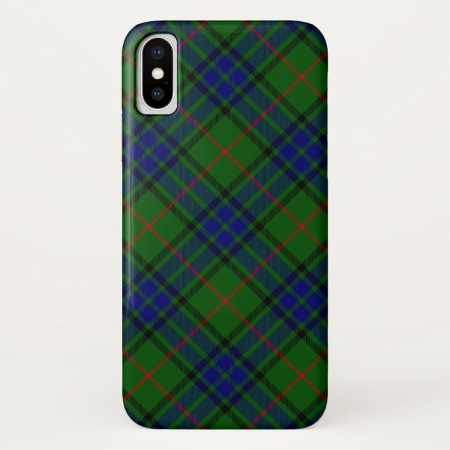 Lauder tartan blue green plaid Case-Mate iPhone case (Back)