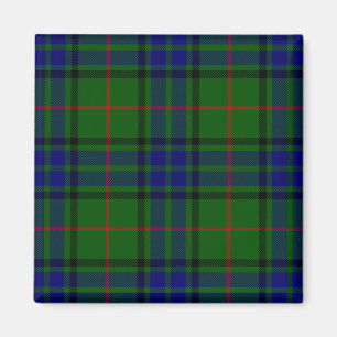 Lauder tartan blue green plaid magnet