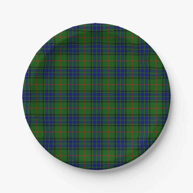 Lauder Tartan Plaid Paper Plate (Front)