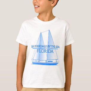 Lauderdale By The Sea Coastal Nautical Sailing Sai T-Shirt