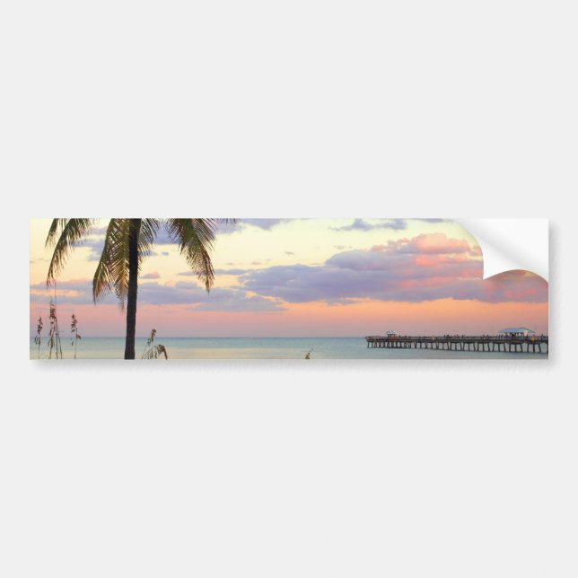 Lauderdale-by-the-Sea, Florida Sunset Bumper Sticker (Front)