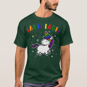Laufi Laufi Running Runner Jogger Unicorn Running T-Shirt