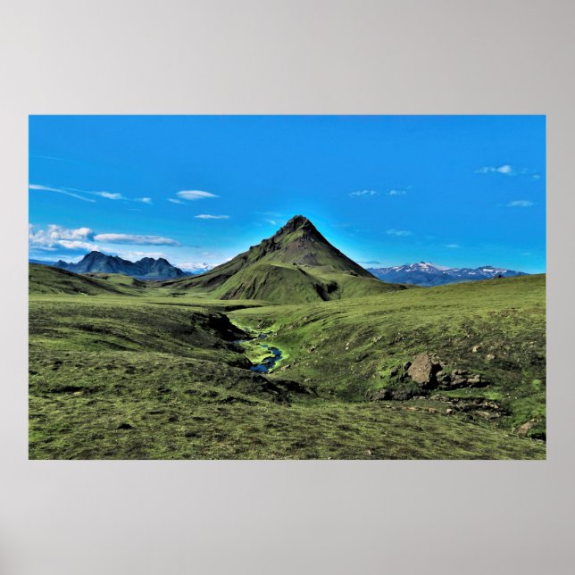Laugavegur Landscape Poster (Front)