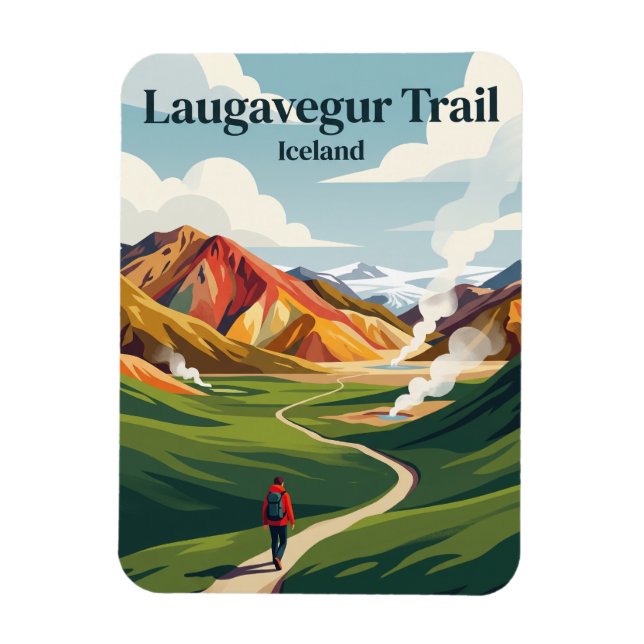 Laugavegur Trail Iceland Magnet (Vertical)