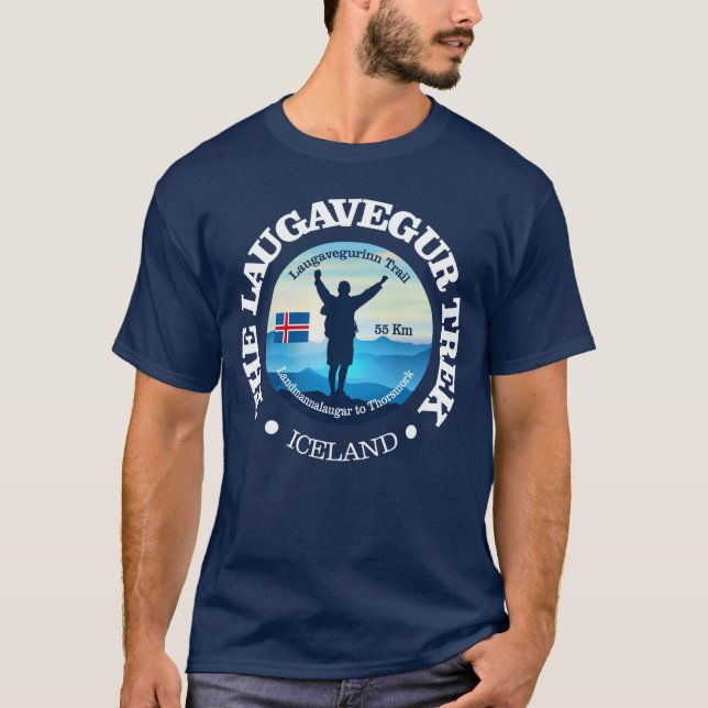 Laugavegur Trek (hiking) T-Shirt (Front)