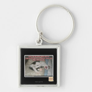 Laugh and the world laughs with you keychain