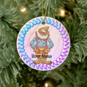 Laugh Clown Ceramic Ornament