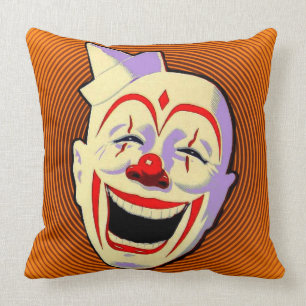 Laugh Clown Laugh Throw Pillow