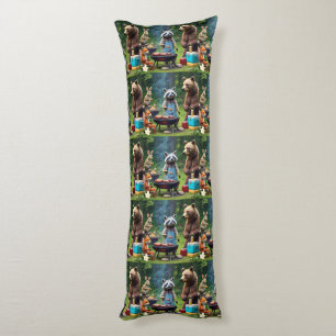 "Laugh, Eat, Roar" Body Pillow