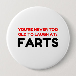 Laugh Farts 4 Inch Round Button