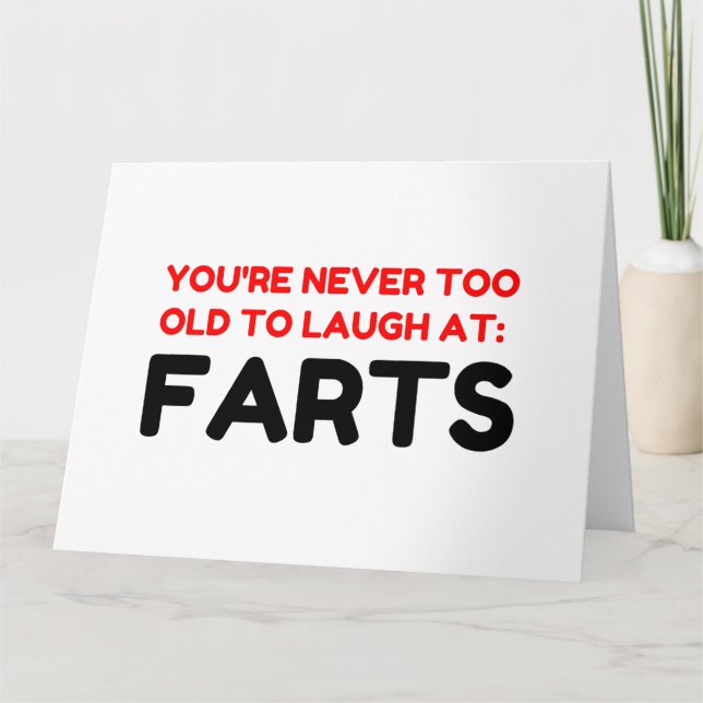 Laugh Farts Thank You Card (Front)