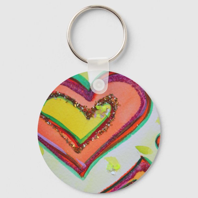 Laugh Heart Keychain (Front)