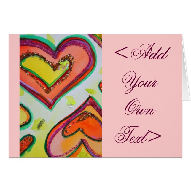 Laugh Hearts Card (Front Horizontal)
