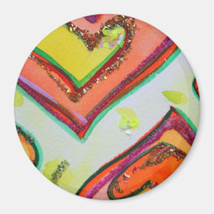 Laugh Hearts Magnet