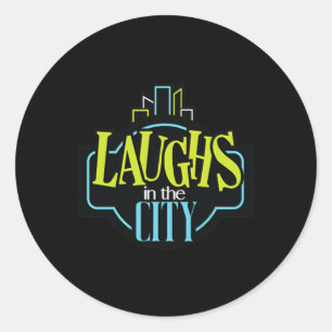 Laugh In The City Classic Round Sticker