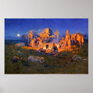 Laugh Kills Lonesome Cowboys C M  Russell 1925 Poster