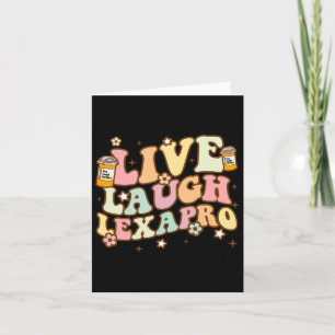 Laugh Lexapro Groovy Mental Health Awareness Thera Card
