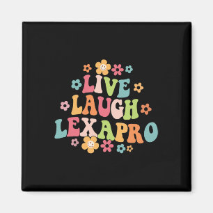 Laugh Lexapro Groovy Mental Health Therapist Anxie Magnet