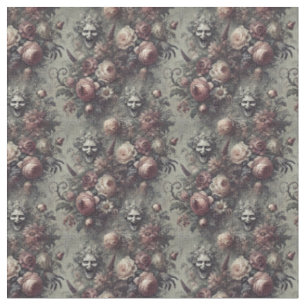 Laugh Lines – Gothic Dense Tile Fabric
