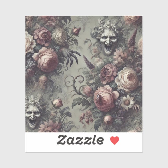Laugh Lines – Gothic Floral  (Sheet)