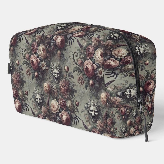Laugh Lines – Gothic Floral  Dopp Kit (Right Corner)
