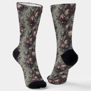 Laugh Lines – Gothic Victorian Tapestry Socks