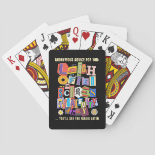 Laugh Often – Positive Typography Quote Design Playing Cards
