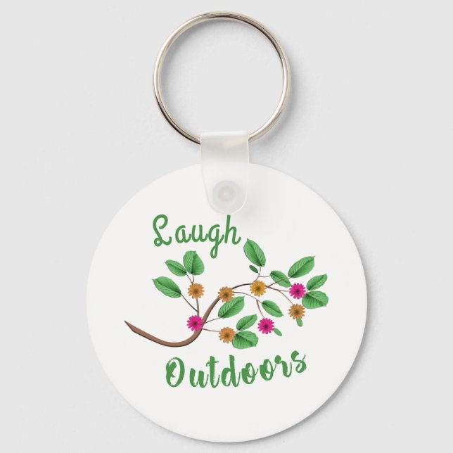 Laugh Outdoors Keychain (Front)