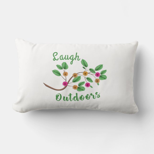 Laugh Outdoors Lumbar Pillow (Front)