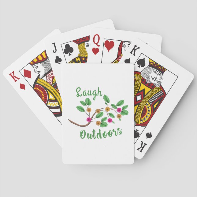 Laugh Outdoors Playing Cards (Back)