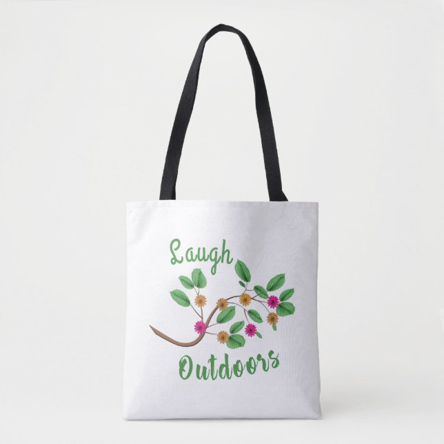 Laugh Outdoors Tote Bag (Front)