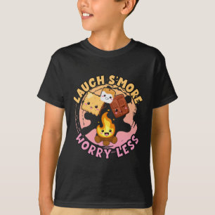 Laugh S'more Worry Less Weekend Clamping Children  T-Shirt