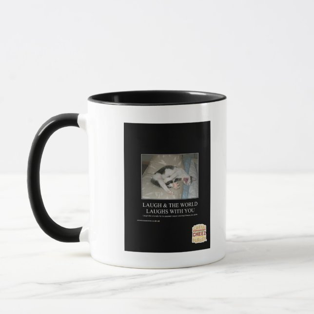 Laugh & The World Laughs With You Mug (Left)
