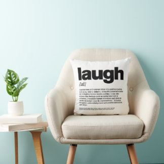 Laugh Throw Pillow