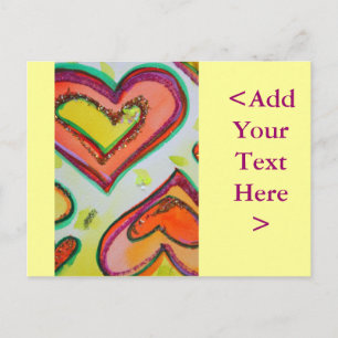 Laugh Two Hearts Postcard