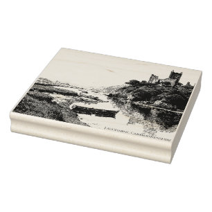 Laugharne Castle, Wales – Ruins of Romance  Rubber Stamp