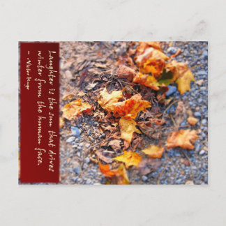 Laugher is the sun... postcard