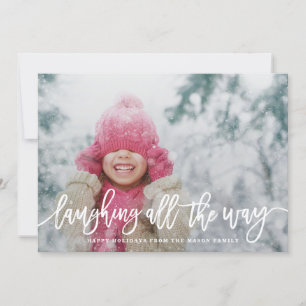 Laughing All The Way Holiday Photo Card